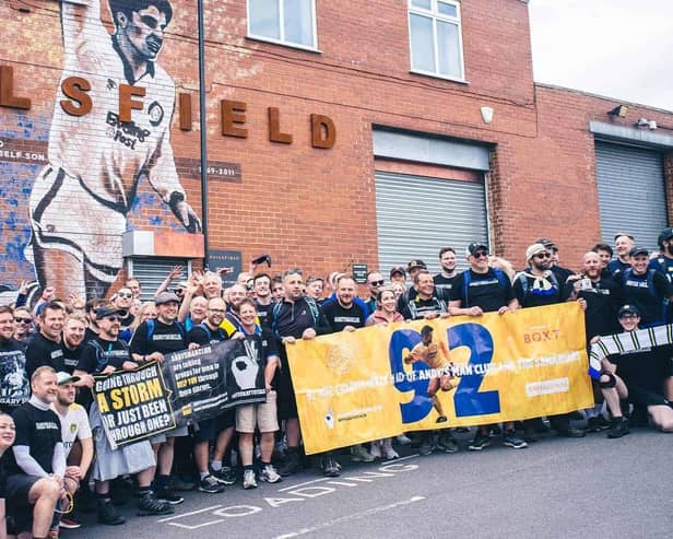The 92-mile walk, which was organised by Leeds United fanzine The Square Ball for the second successive year, was in memory of Gary Speed, who tragically took his own life in 2011, with all funds being donated to Andy’s Man Club, which was founded in Halifax seven years ago.