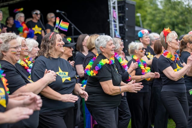 Rock Choir at the Happy Valley Pride Big Day Out.