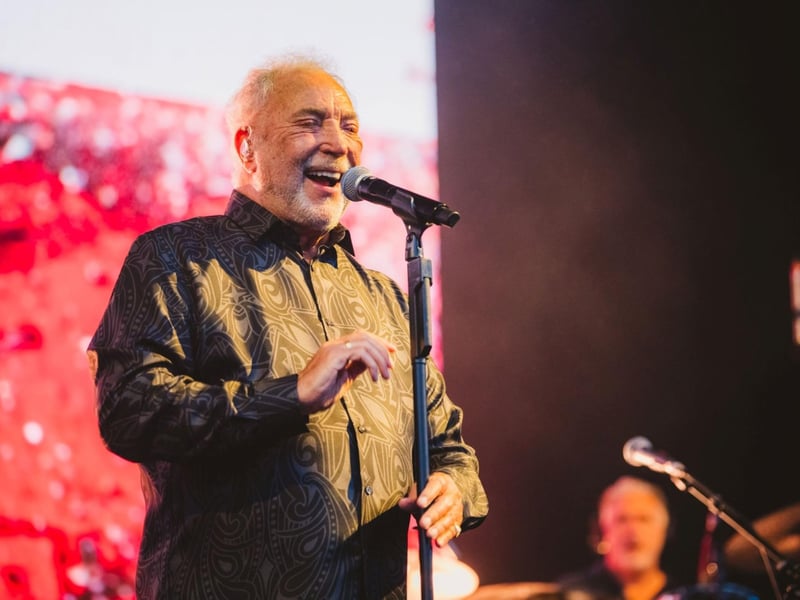 Tom Jones on stage