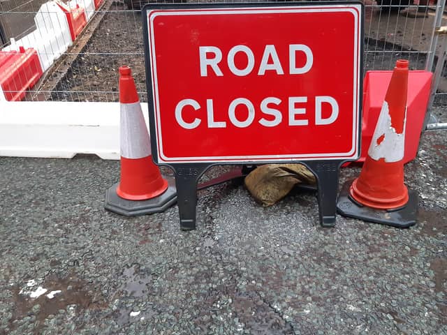 The road will be shut for at least a week