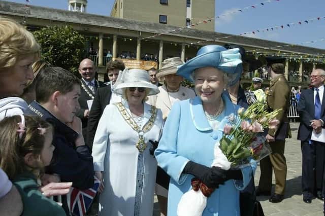 HRH the Queen visits Halifax and the Piece Hall