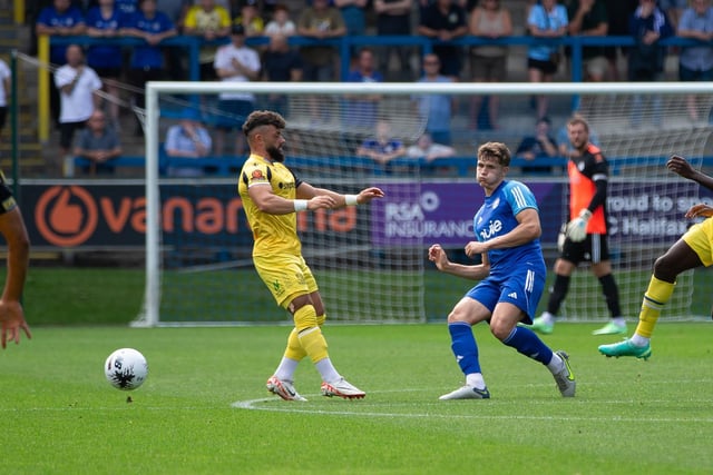 Actions from FC Halifax town v Southend at the Shay