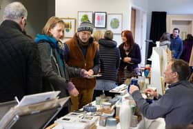 Last year's Hebden Makes Christmas art, craft and open studios event
