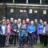 The Brighouse Third Age Walking Group by the former tunnel entrance