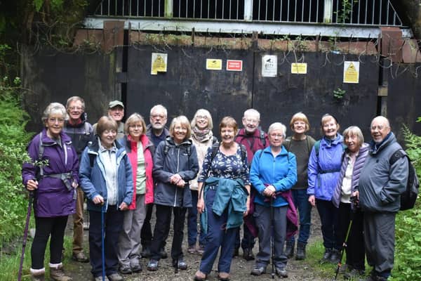 The Brighouse Third Age Walking Group by the former tunnel entrance