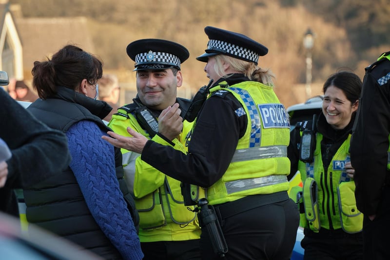 Filming for the fifth episode of Happy Valley.
