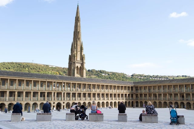 The famous Grade I listed Piece Hall was built between 1775 and 1779 as a cloth market for the display and sale of pieces of worsted and woollen cloth. It is the only remaining Georgian cloth hall in the world.