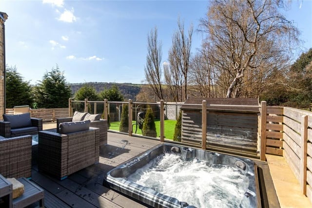 A luxurious touch - hot tub with a view....