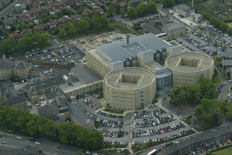 Aerial views of Calderdale Royal Hospital