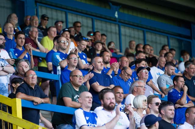 Actions from FC Halifax town v Southend at the Shay