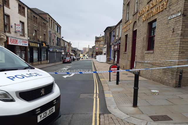 Police cordons remain in various sites in Halifax town centre