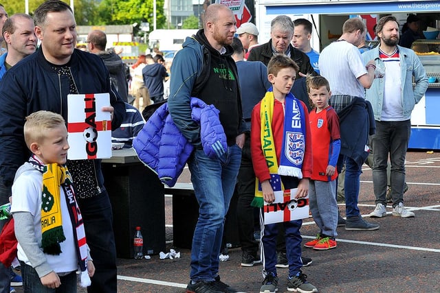 Fans outside of the Stadium of Light for the England V Australia game. Were you there?