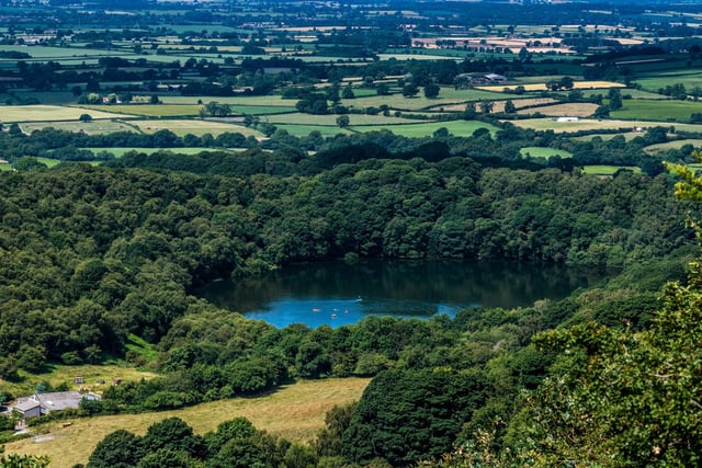 The elevated location of Sutton Bank, located in North Yorkshire, looks out over the Vale of York and Gormire Lake, which was described by Yorkshire vet James Herriot as ‘the finest view in England’.