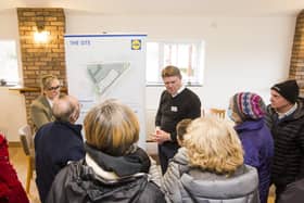 Exhibition of plans for Lidl store in West Vale earlier this year