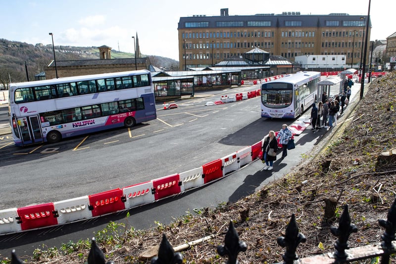 Work at Halifax Bus Station back in February 2022.