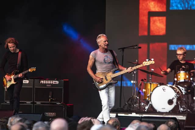 Music legend Sting at The Piece Hall