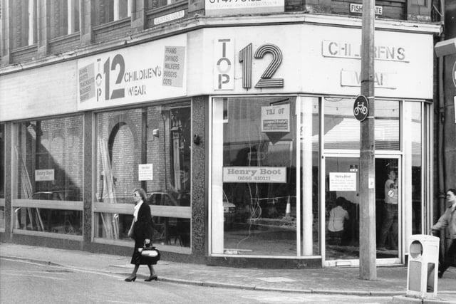 There have been many shops housed in what used to be Booths cafe - many won't remember it as Top 12 Children's Wear