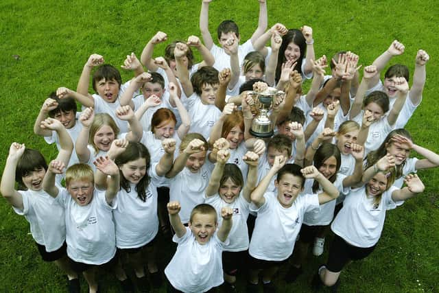 St Chad's CE Primary School year six pupils who won the Brighouse High School Year Six Sports Day in 2007