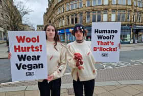 PETA campaigners in Halifax today