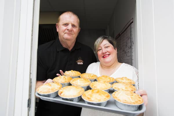 Colin and Diane McInnes of Di's Pies in West Vale