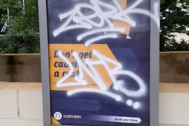 The graffiti at Sowerby Bridge Railway Station