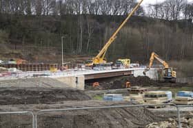 The new bridge is part of the A629 works