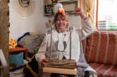 Trish Clemit has been crowned champion seagull impersonator. Picture: Charley Atkins / SWNS