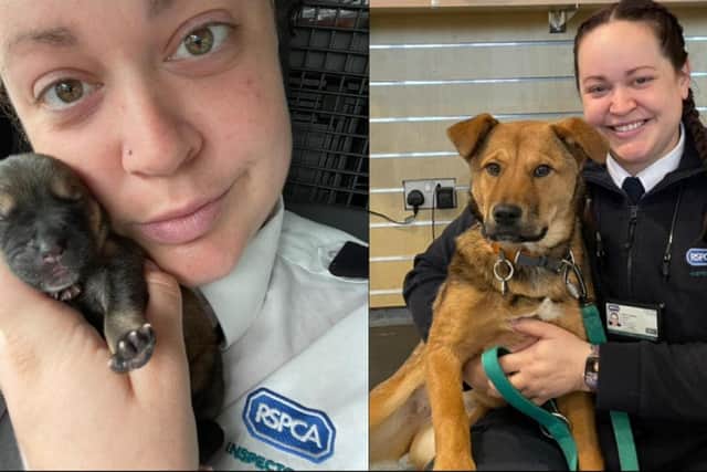 RSPCA rescuer who hand-reared the pup was this week reunited with her