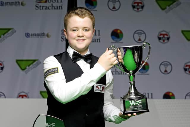 Halifax's Stan Moody wins the WSF Junior Championship. Picture: Matt Huart