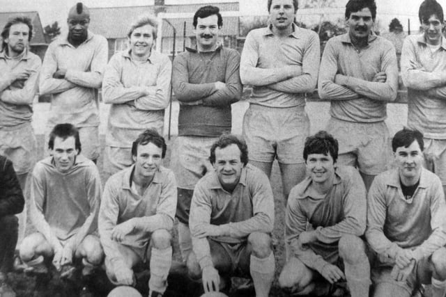 Gosport Sunday League. Back (from left): S Stapley, R Moran, N Milton, S Wright, K Thomas, G Wilkins. Front: P Harris, N McNamara, J Penn, A Stapley, G Smyth