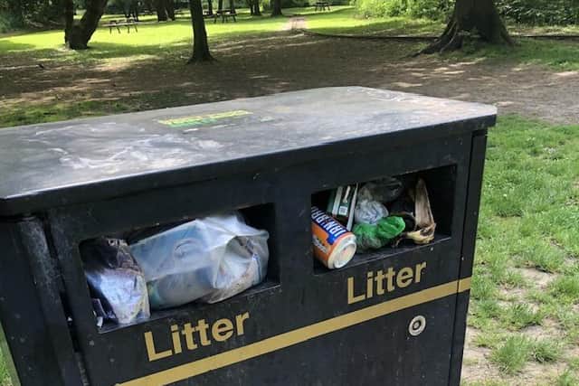 Shibden Park litter