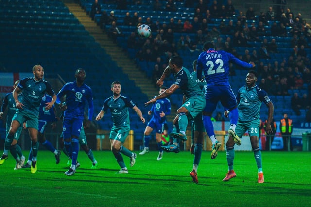 Halifax ended October with a hard-fought 2-1 win against Oldham at The Shay