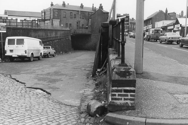 This is a familiar area to many folk now - it is the underground passageway that leads to 80sthe car park for the Fishergate Centre. This is what it looked like in the