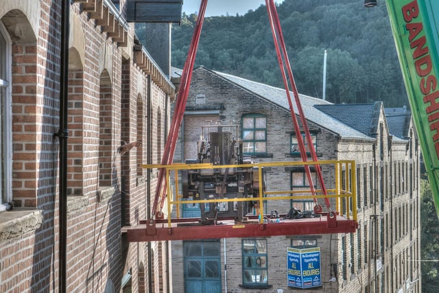 Calderdale Industrial Museum is welcoming the return of the machines, which were lifted into the top floor of the venue by a large crane.