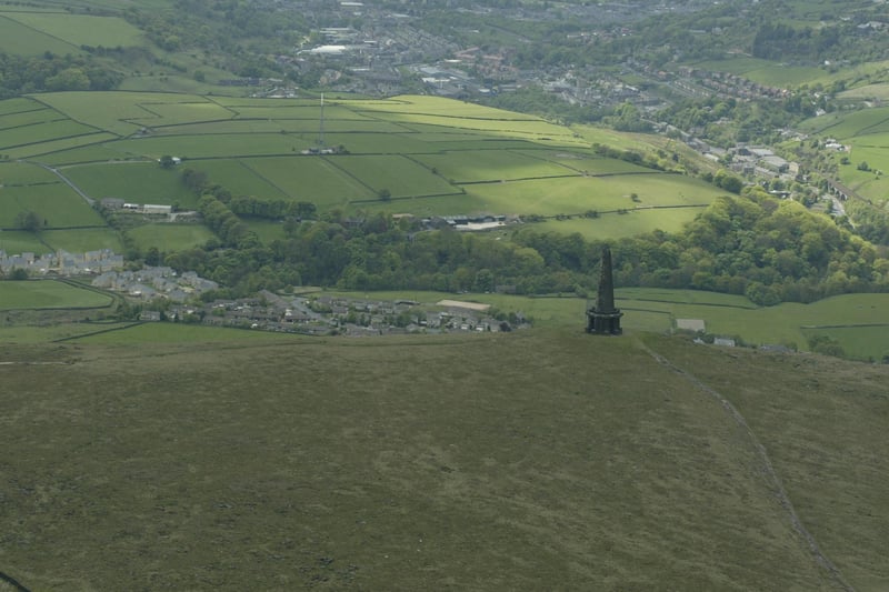 Aerial views of Stoodley Pike