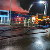 The scene of the fire in Bradford Road, Batley