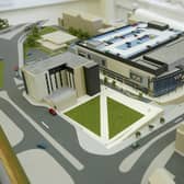 Model of the Broad Street Plaza development at Halifax town hall back in 2010