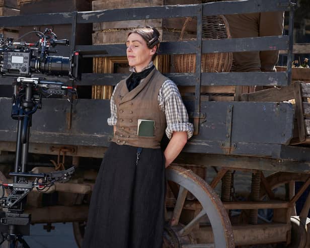 A Sally Wainwright drama filmed in Halifax, Gentleman Jack follows the life of Halifax diarist and 19th century landowner Anne Lister as she looks to open a coal mine and find herself a wife. Picture: BBC/Lookout Point/HBO/Sam Taylor