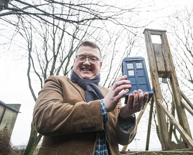 Doctor Who writer Mark Wright at Halifax Gibbet