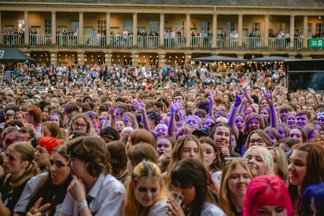 boygenius at The Piece Hall during the last summer of gigs