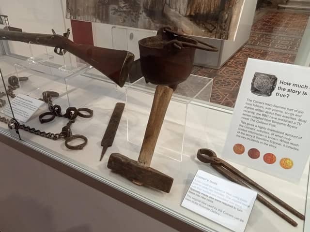 Coiners objects on display at Bankfield Museum