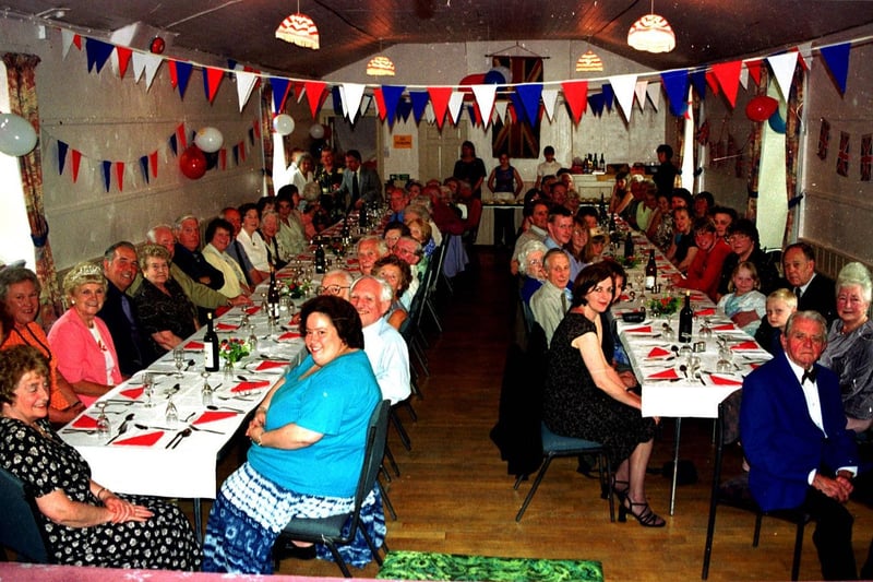 Grand Jubilee dinner in Cragg Vale back in 2002