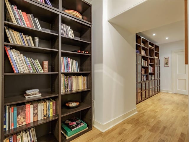 Garden level hallway.