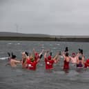 New Year's Day start of January Daily Dip at Gaddings Dam, Todmorden