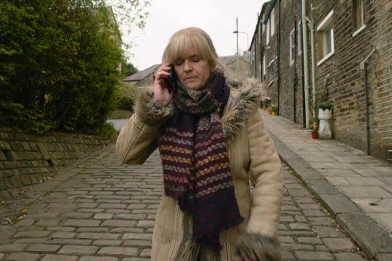 Clare could be seen walking down a cobbled street in Thornton in episode four. Picture: BBC