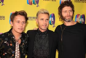 Mark Owen, Gary Barlow, and Howard Donald of Take That, who have announced a huge UK arena tour