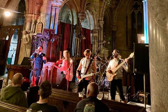 Blackbeard’s Tea Party performing at the Unitarian Church during a previous Folk Festival. Picture: Kara Filby.