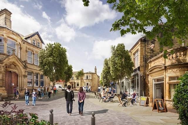 An artist's impression of the plans for Elland town centre