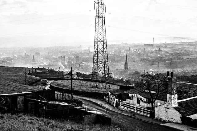 View Over Halifax From Bradford Old Road, Claremount 1968
