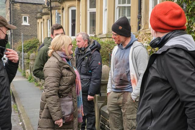 Filming for the final episode in Hebden Bridge. Picture: BBC/Lookout Point/Matt Squire